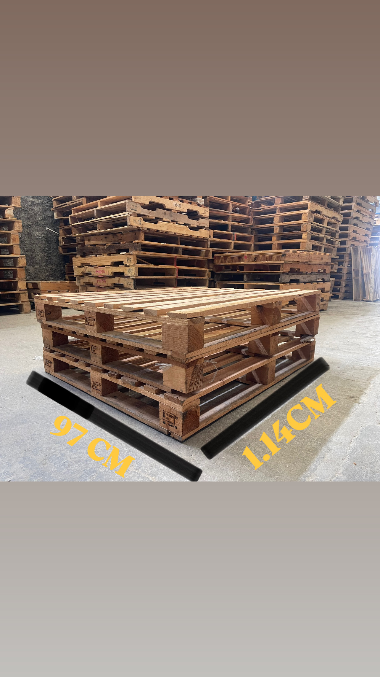 Tarima Modelo: #T03 Medidas: 97cm X 1.14cm