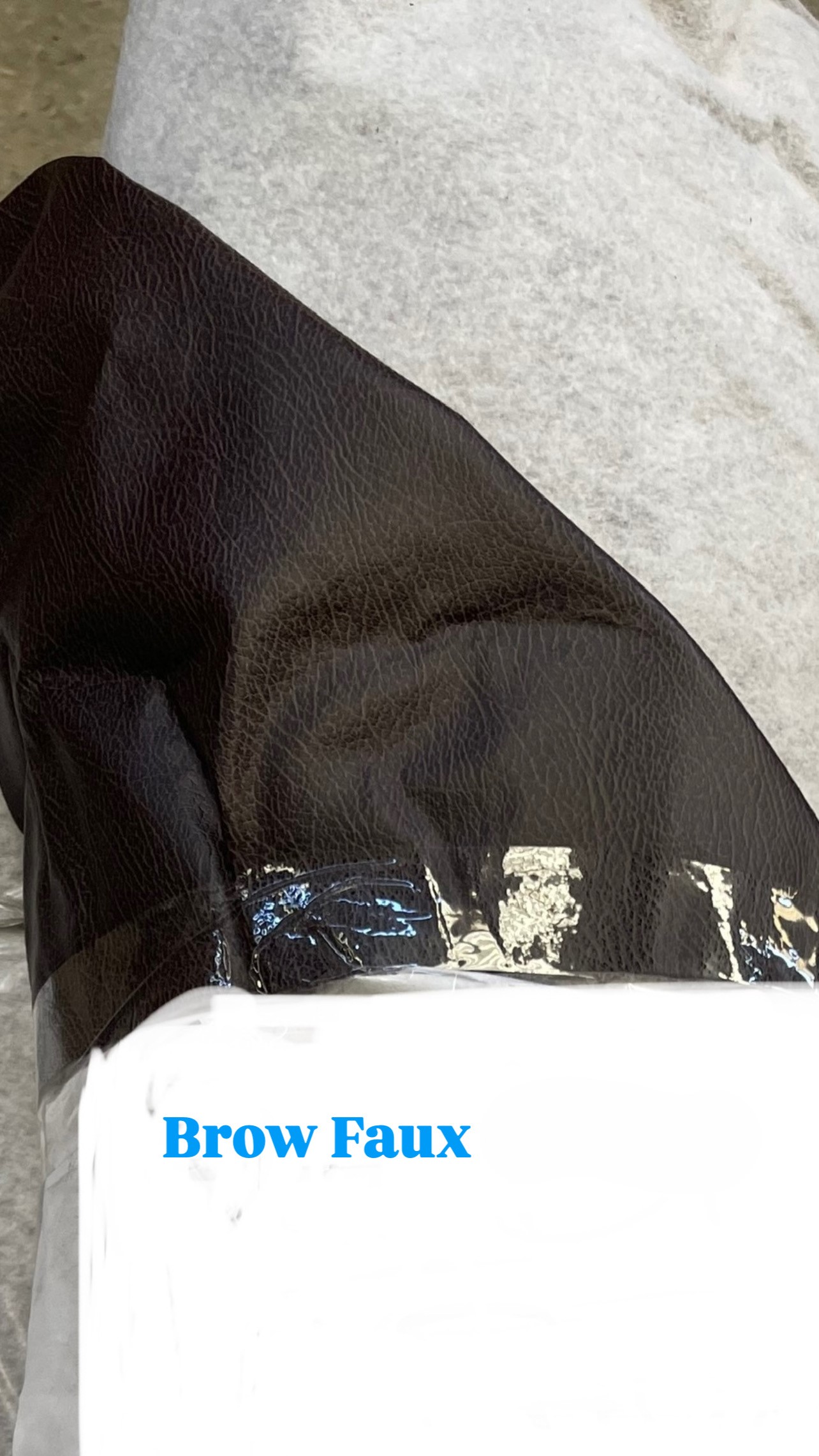 Tela brown Faux Leather