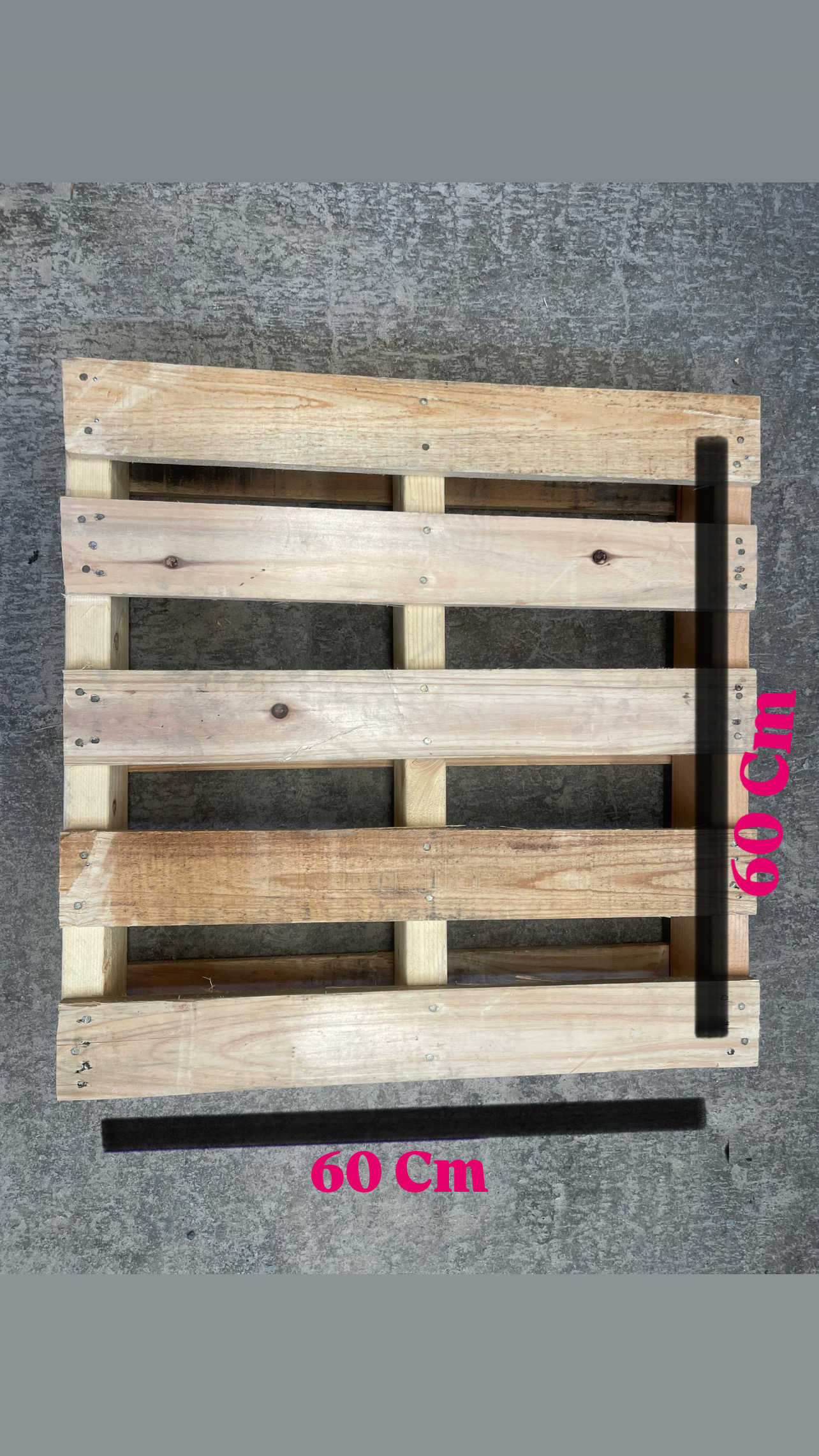 Tarima Modelo: #T02 Medidas: 60cm X 60cm