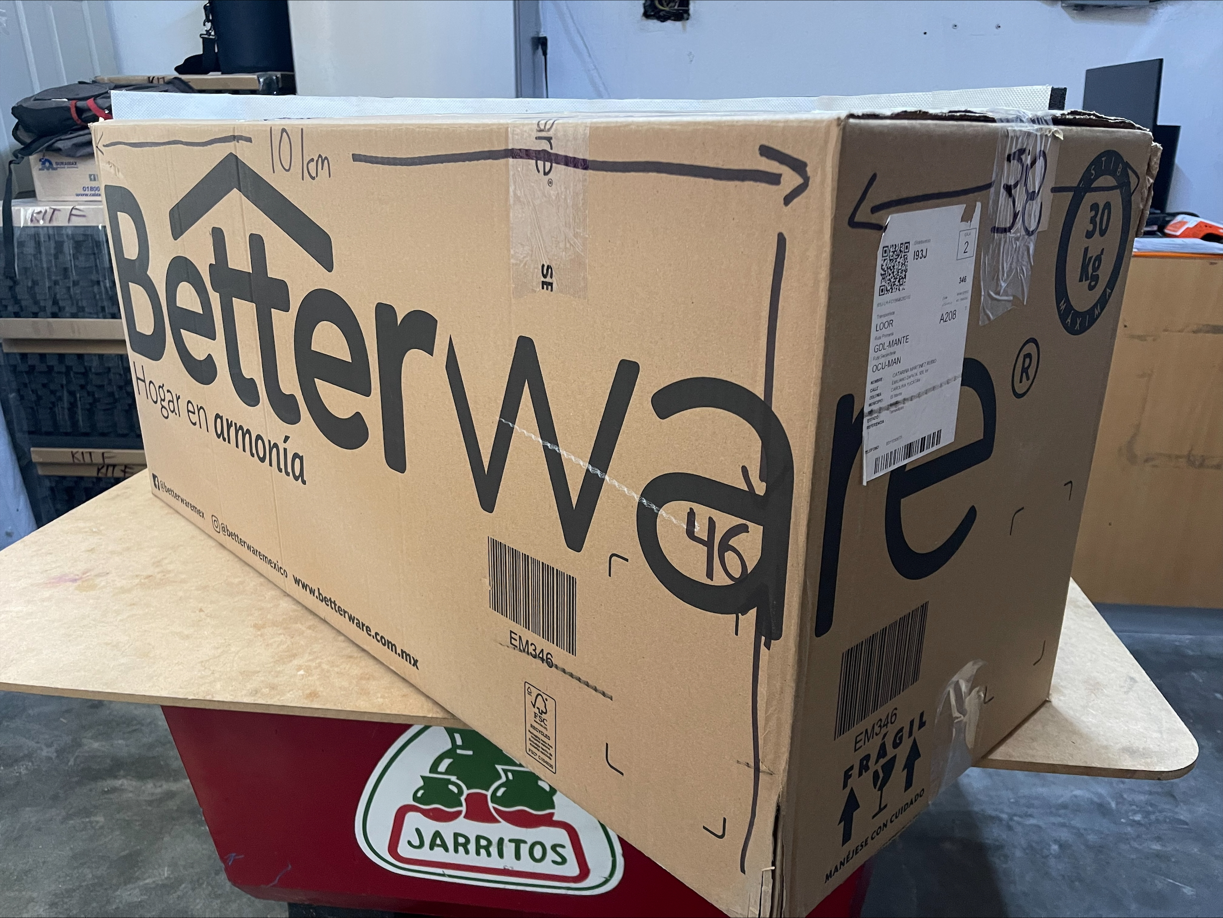 Caja Cartón Reutilizada