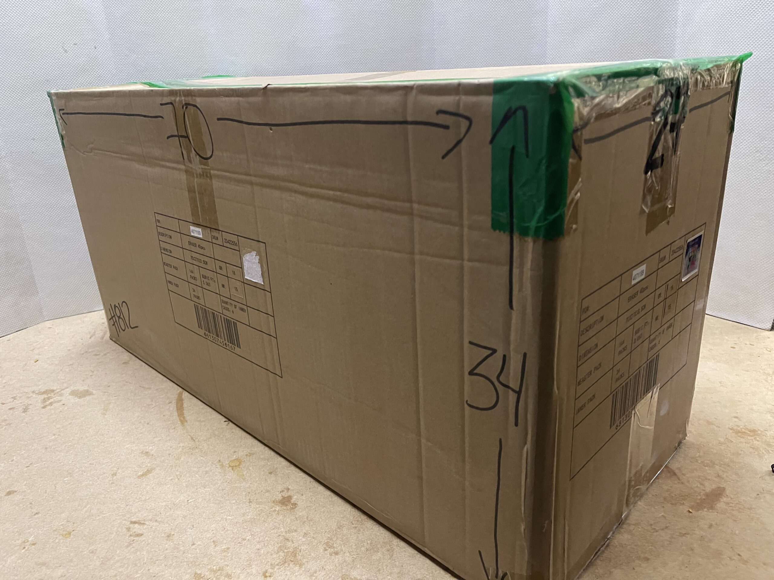 Caja De Cartón Reutilizada