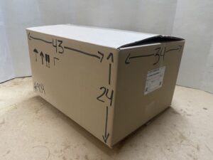 Caja De Cartón Reutilizada Cartón rígido. Doble Corrugado